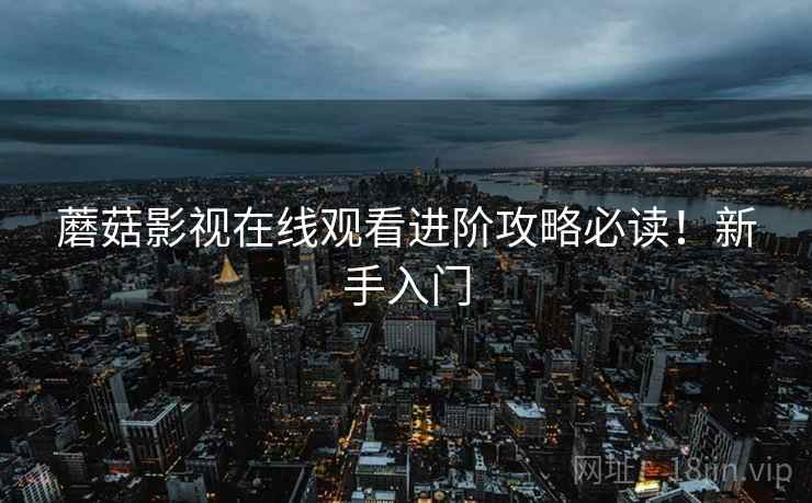 蘑菇影视在线观看进阶攻略必读！新手入门