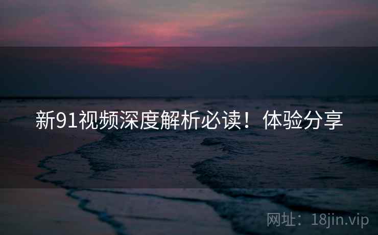 新91视频深度解析必读！体验分享